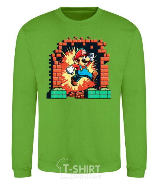 Sweatshirt Super Mario blocks orchid-green фото