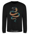 Sweatshirt Blue snake in spots black фото