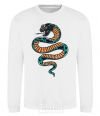 Sweatshirt Blue snake in spots White фото