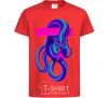 Kids T-shirt Neon kite red фото