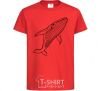 Kids T-shirt Kit outlines red фото