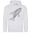 Men`s hoodie Kit outlines sport-grey фото