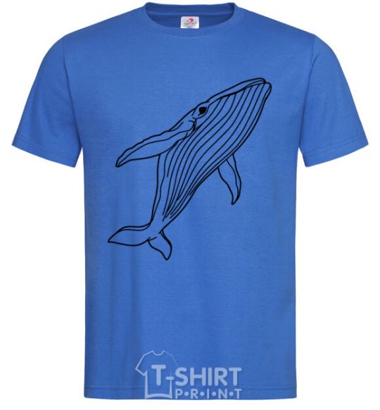 Men's T-Shirt Kit outlines royal-blue фото