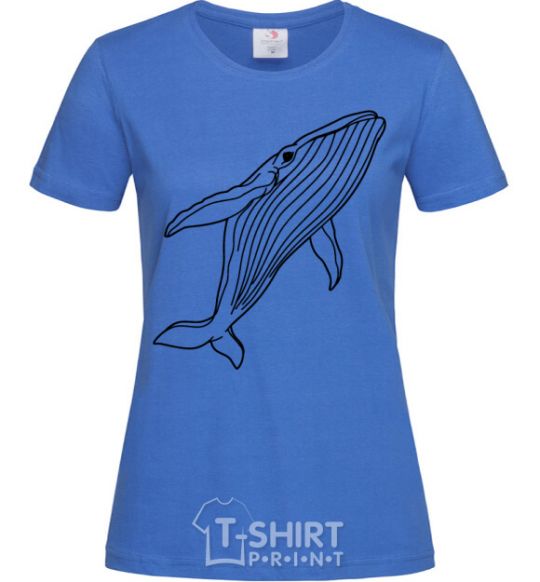 Women's T-shirt Kit outlines royal-blue фото