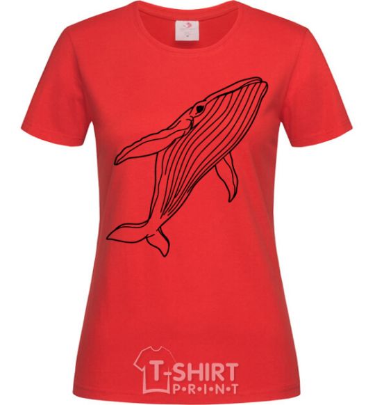 Women's T-shirt Kit outlines red фото