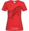 Women's T-shirt Kit outlines red фото