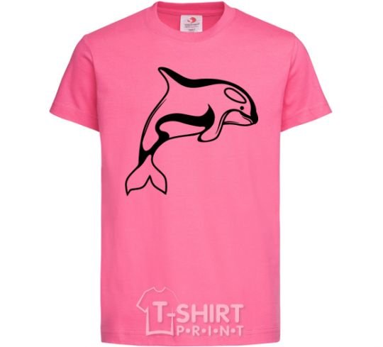 Kids T-shirt Orca whale heliconia фото
