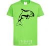 Kids T-shirt Orca whale orchid-green фото