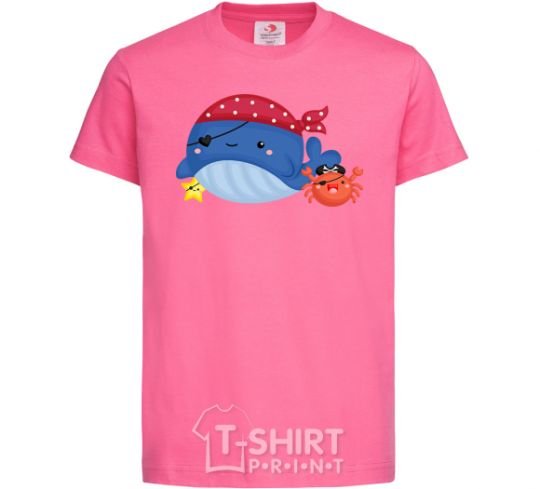 Kids T-shirt Whale and crab pirates heliconia фото