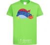 Kids T-shirt Whale and crab pirates orchid-green фото