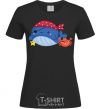Women's T-shirt Whale and crab pirates black фото