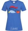 Women's T-shirt Whale and crab pirates royal-blue фото