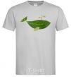 Men's T-Shirt A whale of a leaf grey фото