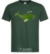 Men's T-Shirt A whale of a leaf bottle-green фото