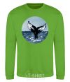 Sweatshirt Whale tail circle orchid-green фото