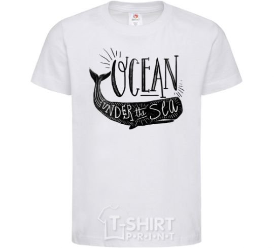 Kids T-shirt Under the sea White фото