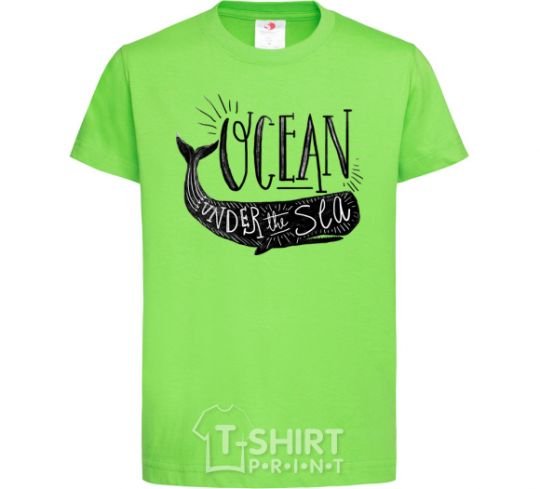 Kids T-shirt Under the sea orchid-green фото