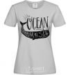 Women's T-shirt Under the sea grey фото