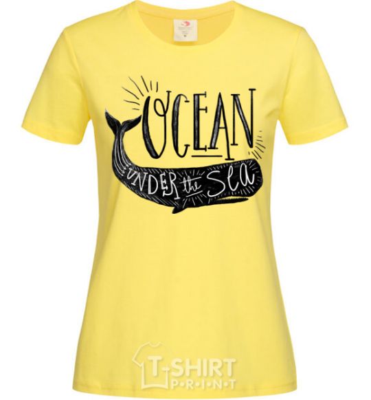 Women's T-shirt Under the sea cornsilk фото