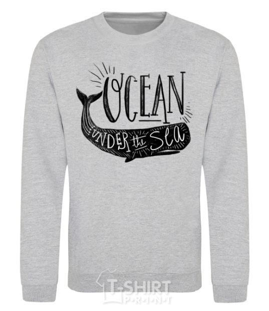 Sweatshirt Under the sea sport-grey фото