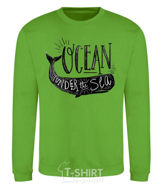 Sweatshirt Under the sea orchid-green фото