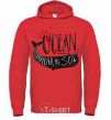 Men`s hoodie Under the sea bright-red фото