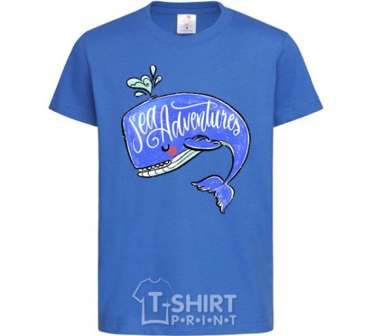 Kids T-shirt Sea adventures royal-blue фото