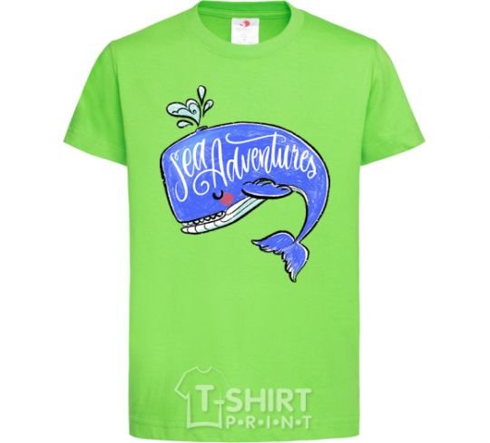 Kids T-shirt Sea adventures orchid-green фото