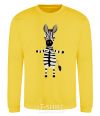 Sweatshirt Zebra hugs yellow фото