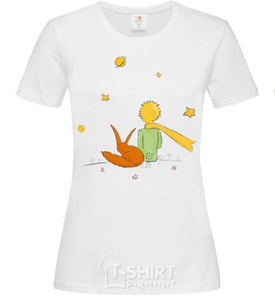 Women's T-shirt The Little Prince White фото