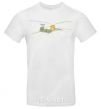 Men's T-Shirt The little prince is lying White фото