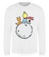 Sweatshirt The little prince sits back White фото