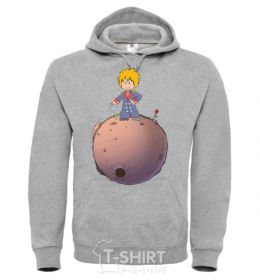 Men`s hoodie The little prince with the sword sport-grey фото