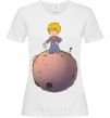 Women's T-shirt The little prince with the sword White фото