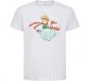 Kids T-shirt The little prince and the fox White фото