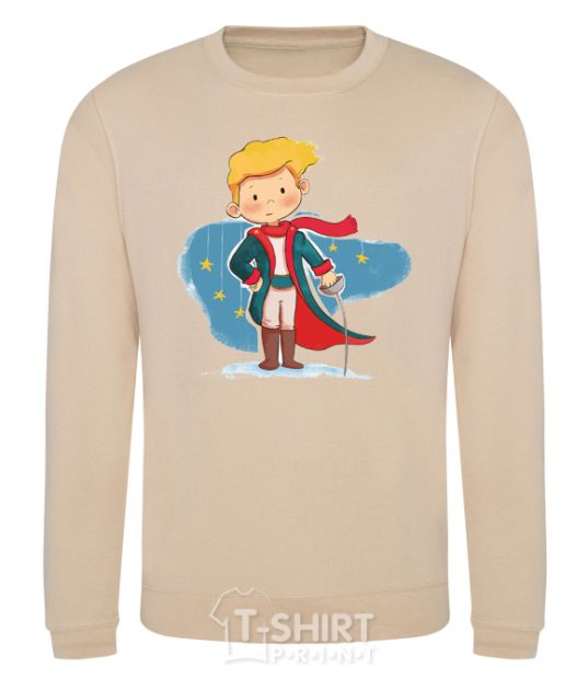 Sweatshirt Little prince red scarf sand фото