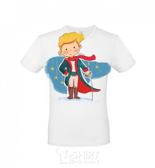 Men's T-Shirt Little prince red scarf White фото