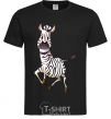 Men's T-Shirt The zebra smiles black фото