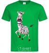 Men's T-Shirt The zebra smiles kelly-green фото