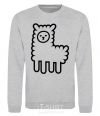 Sweatshirt Llama Curly sport-grey фото