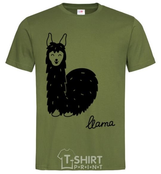 Men's T-Shirt Happy Llama millennial-khaki фото