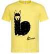Men's T-Shirt Happy Llama cornsilk фото