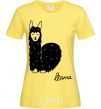 Женская футболка Happy Llama Лимонный фото