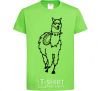 Kids T-shirt The llama's coming orchid-green фото