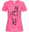 Women's T-shirt The llama's coming heliconia фото