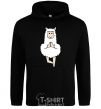 Men`s hoodie Lama yoga black фото