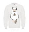 Sweatshirt Lama yoga White фото