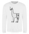 Sweatshirt Llama diver White фото