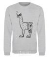 Sweatshirt Llama diver sport-grey фото