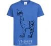 Kids T-shirt Llama diver royal-blue фото
